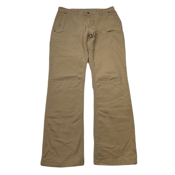 Eddie‎ Bauer Utility Cargo Pants Mens 32x32 (Tag 32x34) Khaki Outdoor Workwear - Picture 1 of 9